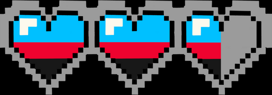Pixel Poly Hearts